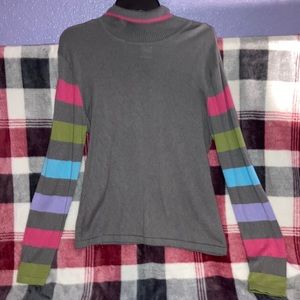 Vintage Color block turtleneck